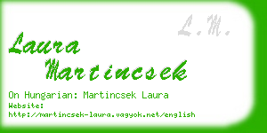 laura martincsek business card